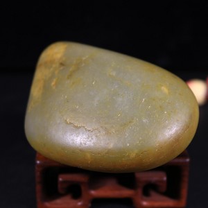新疆和田玉黄沁籽料原石摆件手把件原料雕刻原石天然玉石证书